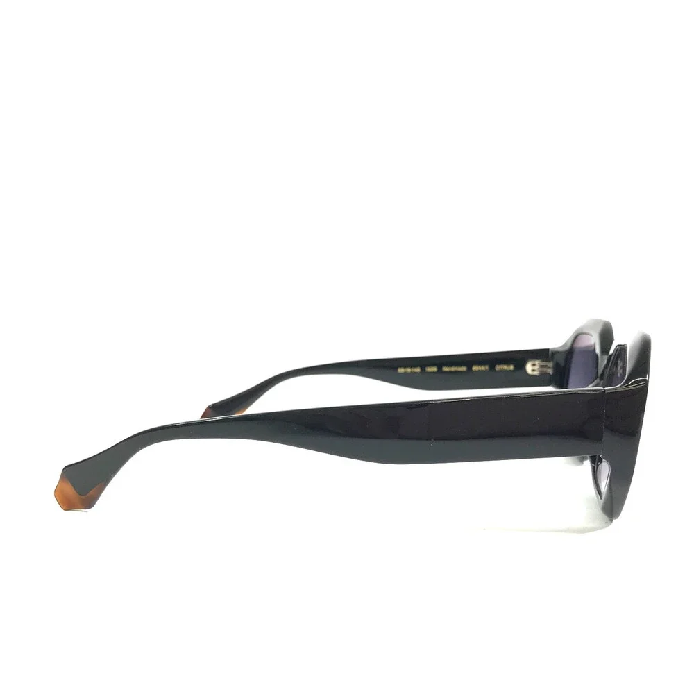 Gigi Studios Sunglasses CITRUS 6944/1 Black Geometric Frames with Gray Lenses